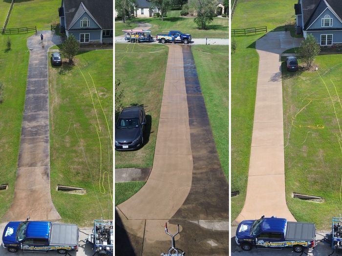 Driveway & Sidewalk Cleaning, Katy Brothers Pressure Washing