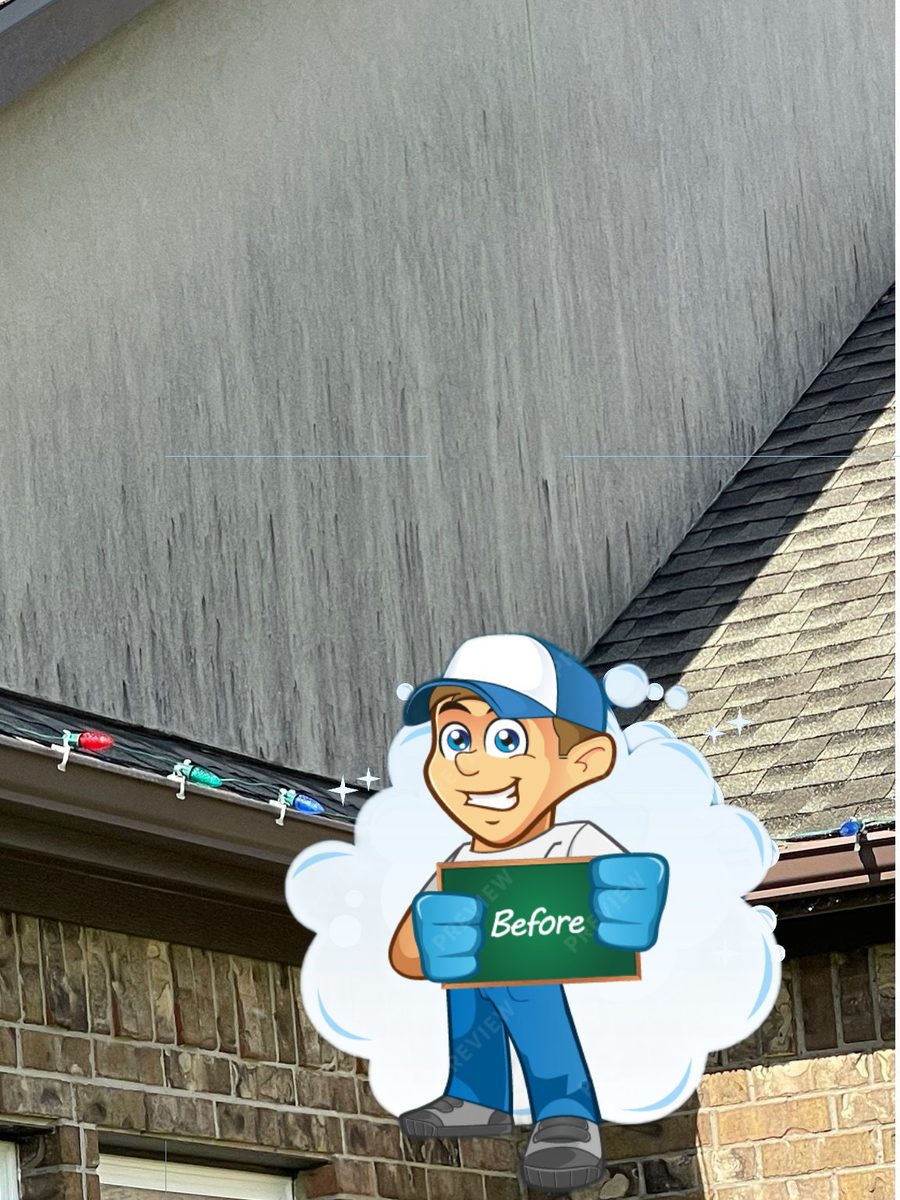 House Wash before, Katy Brothers Pressure Washing
