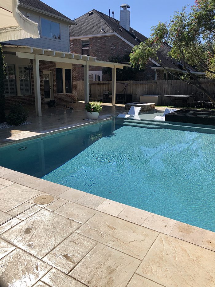 Pool Deck after, Katy Brothers Pressure Washing