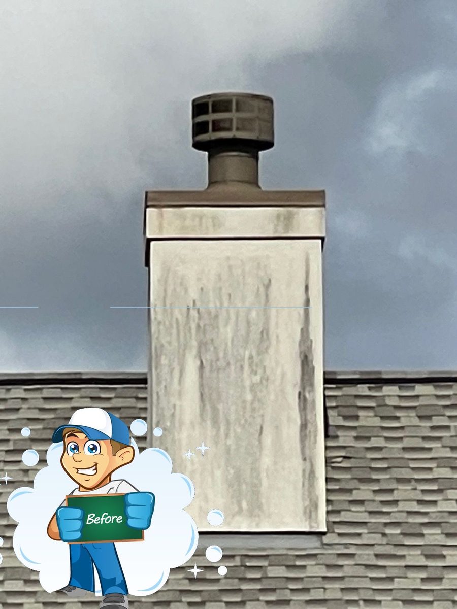 Chimney before, Katy Brothers Pressure Washing